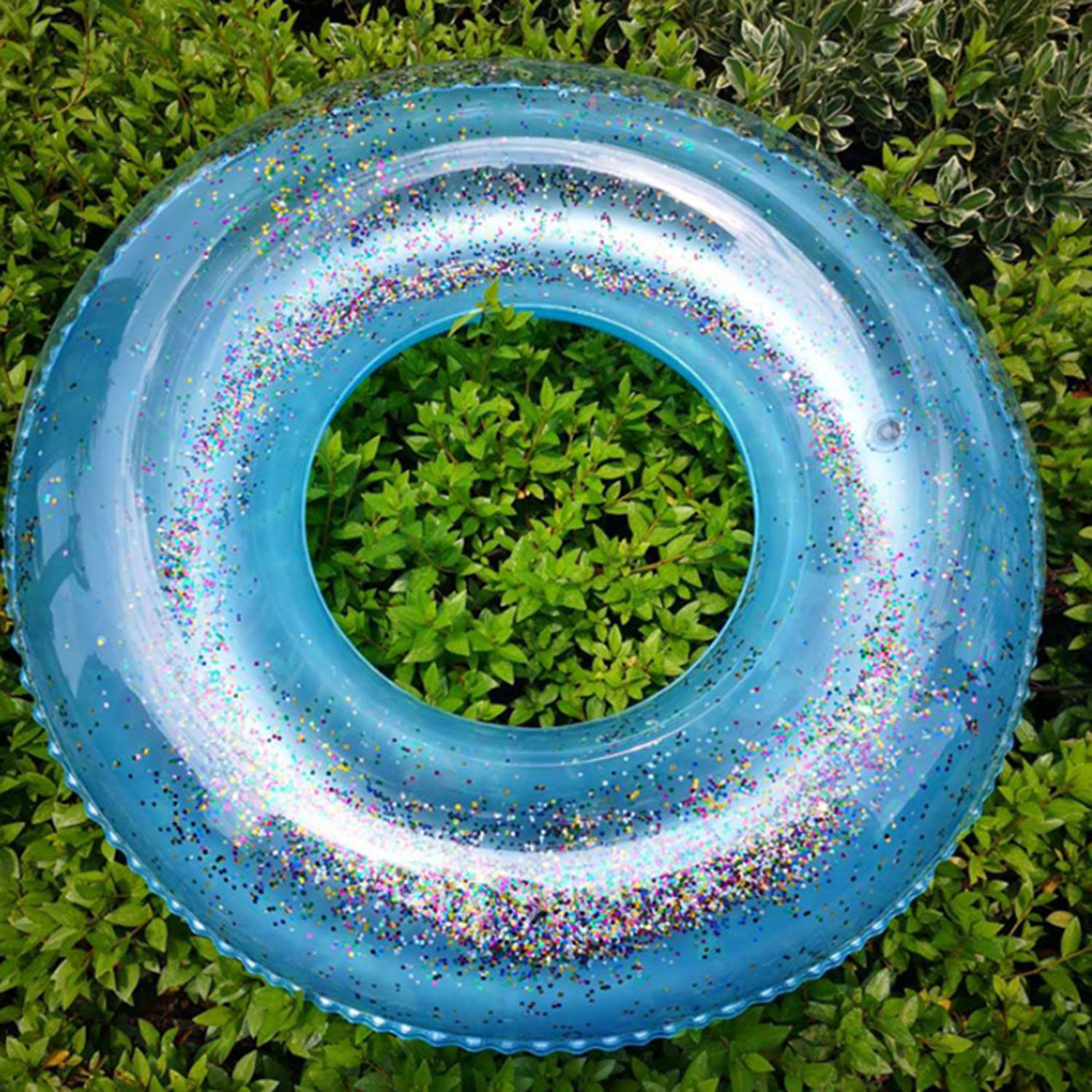 33 Inch Glitter PVC Inflatable Swim Ring 4