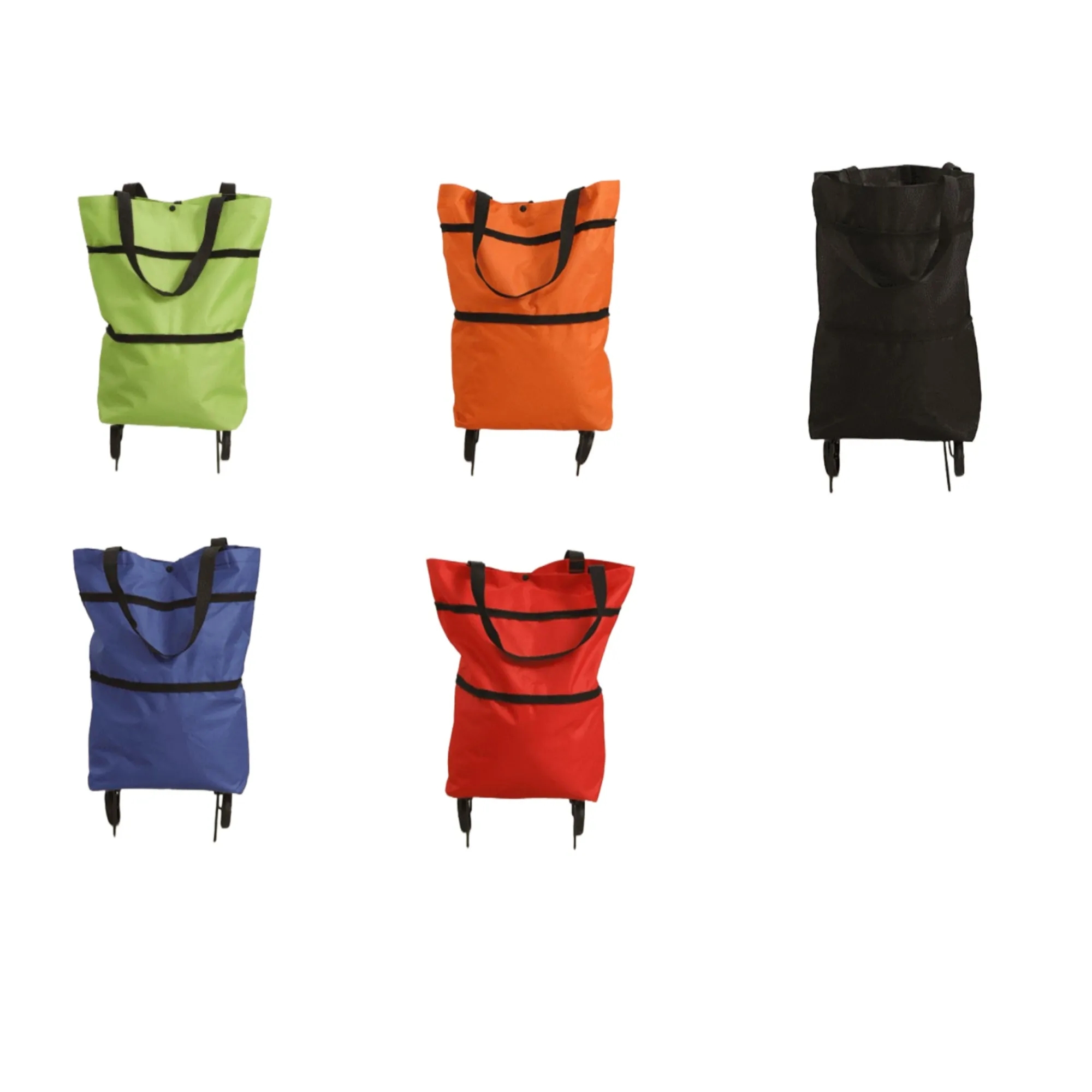 Folding Shopping Cart Trolley Grocery Bags With Wheel 6