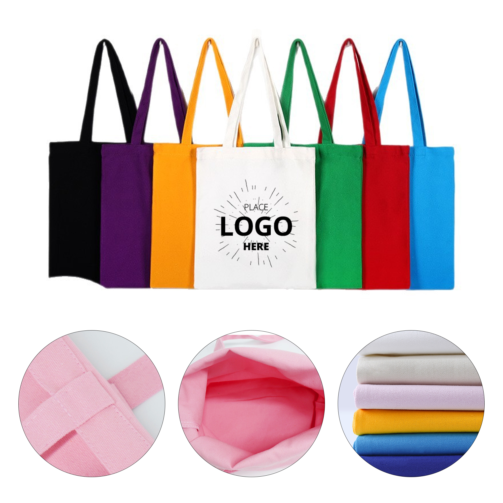 Canvas Tote Bag, custom tote bag with logo imprint 1