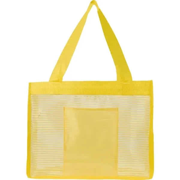 Sheer Striped Tote Bag 1