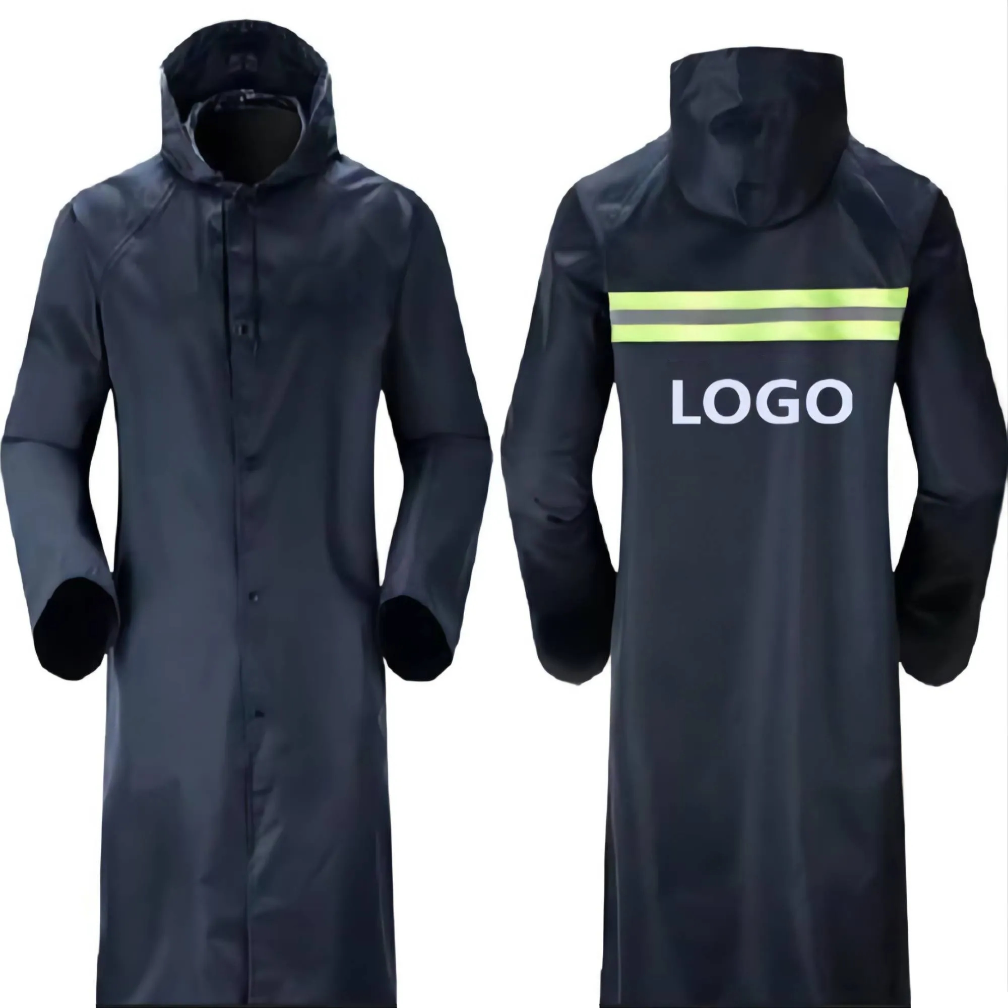 Reusable Reflective Adult Rainwear MOQ 50 PCS 2