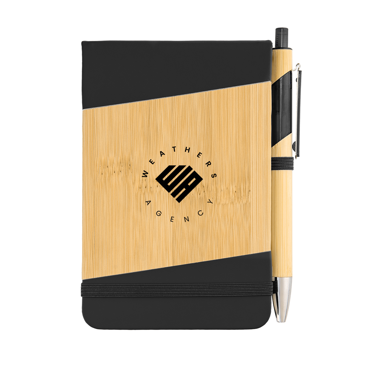 Bamboo Look Jotter & Pen 9