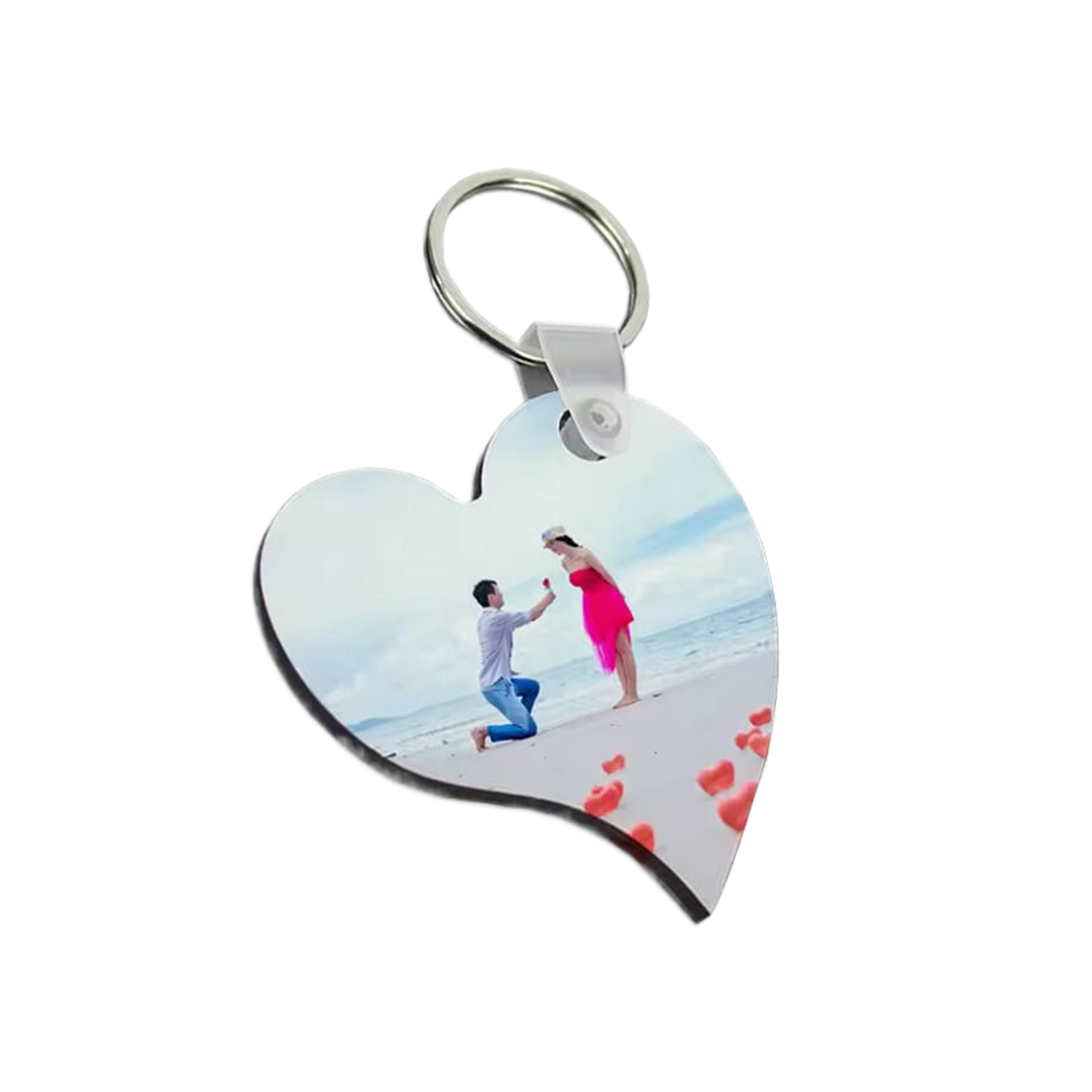 Sublimation Heart Shape MDF Keychain 1