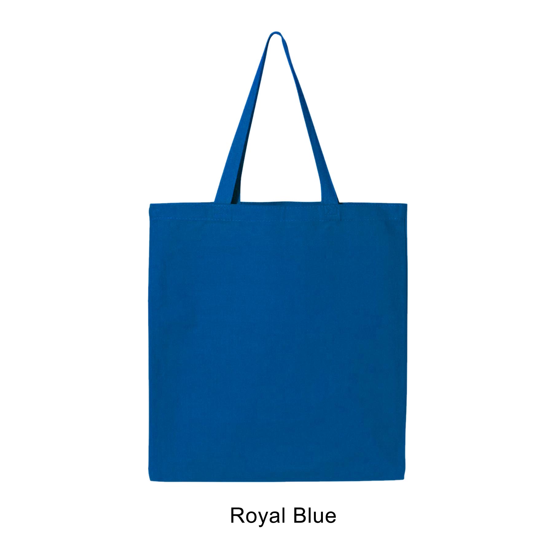 12 oz. Canvas Promotional Colored handle Tote Bag 9