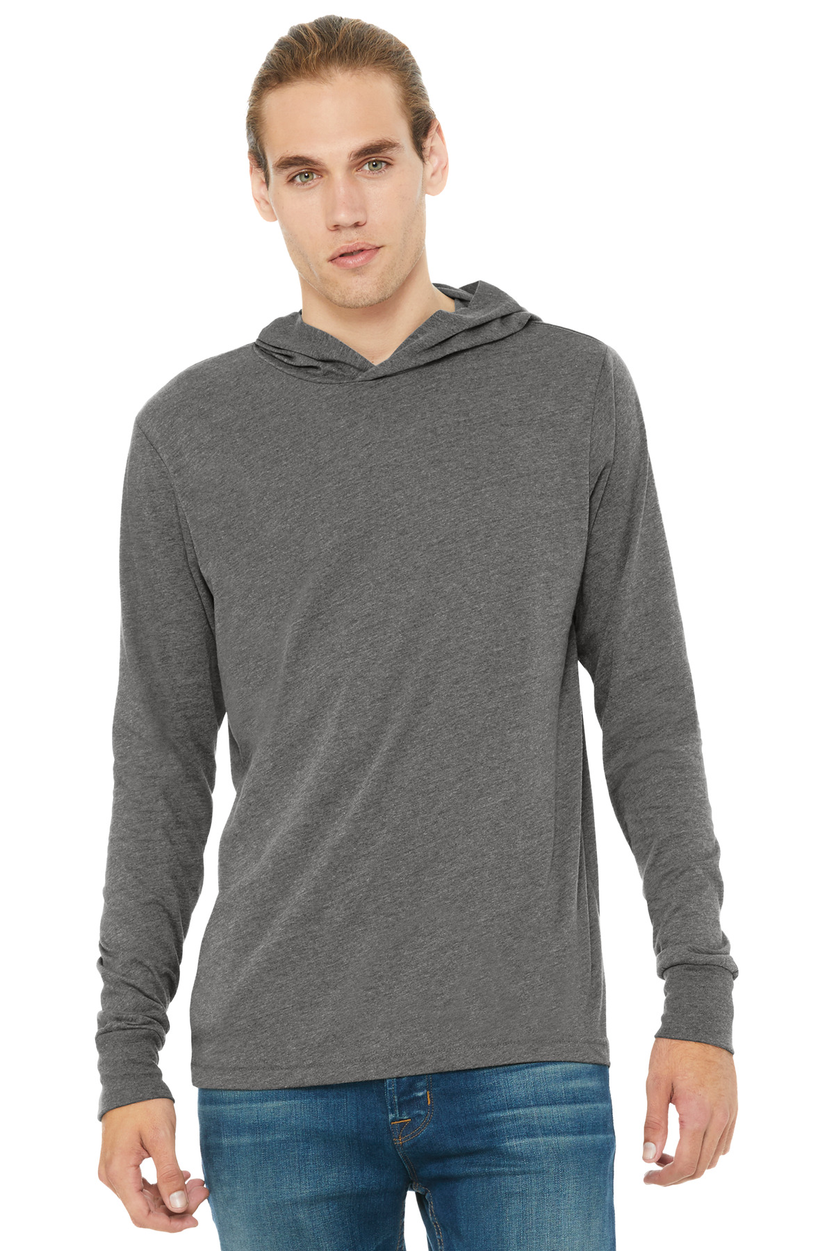 BELLA+CANVAS Unisex Jersey Long Sleeve Hoodie. BC3512 32