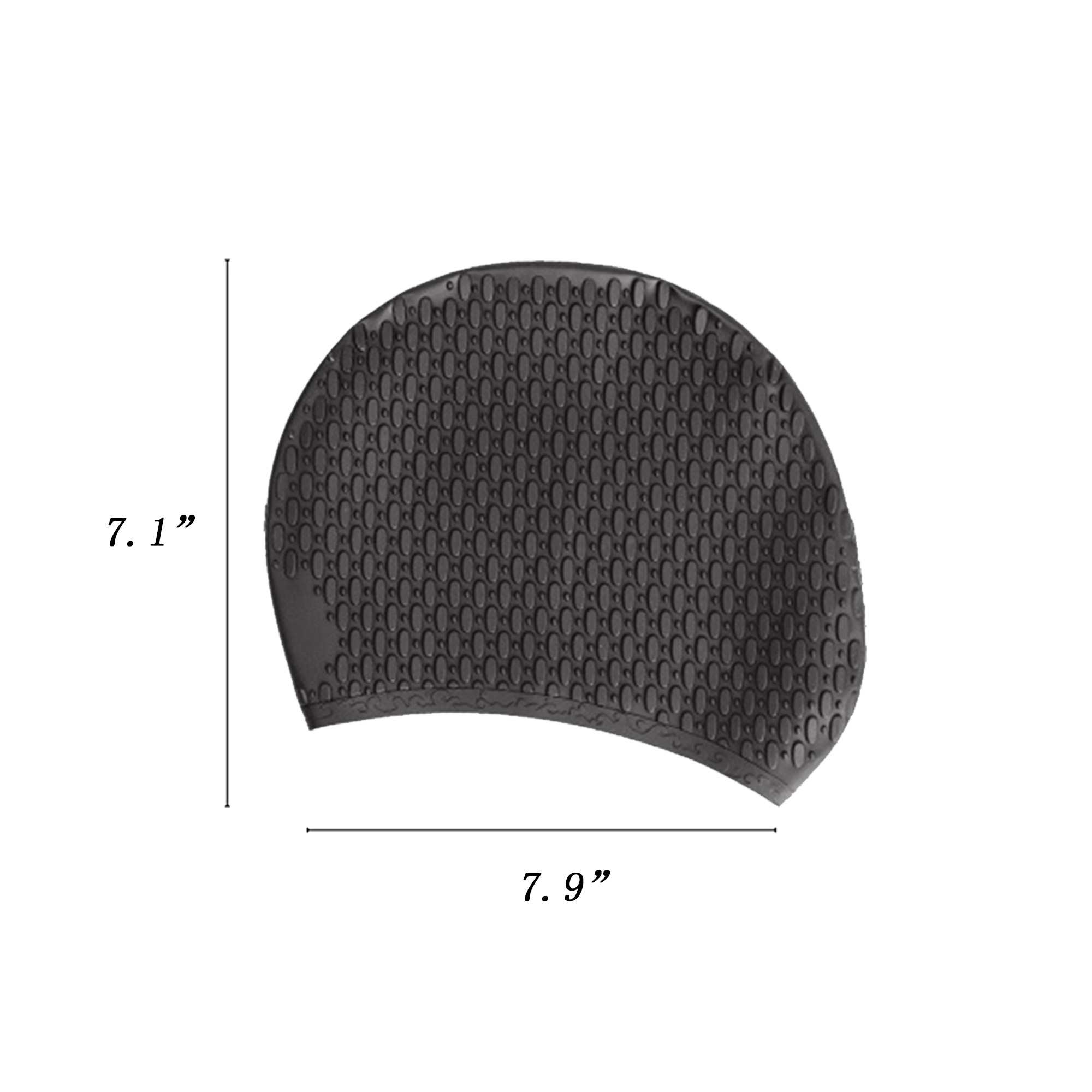 Quick-Drying Silicone Swimming Cap With Ear Protection 1
