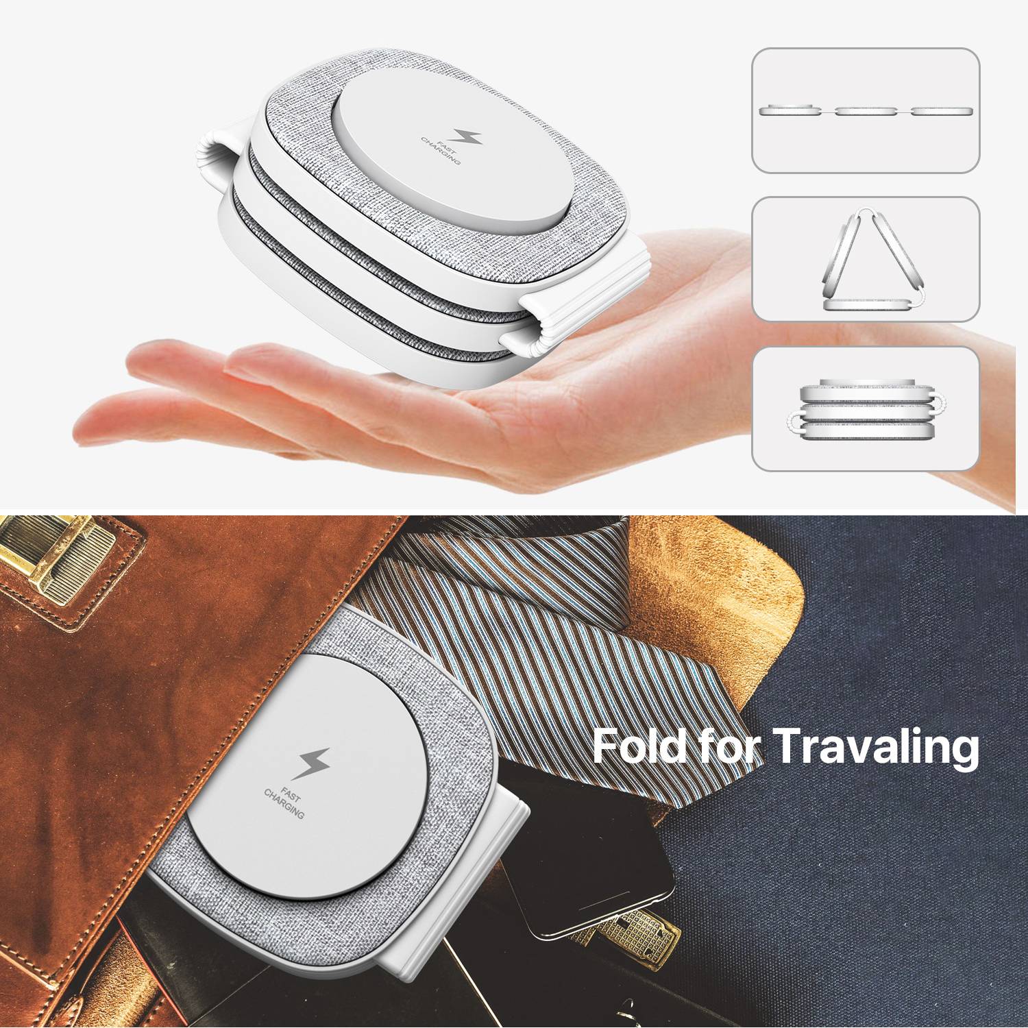 3 in 1 For Multiple Devices Foldable Wireless Charging 4