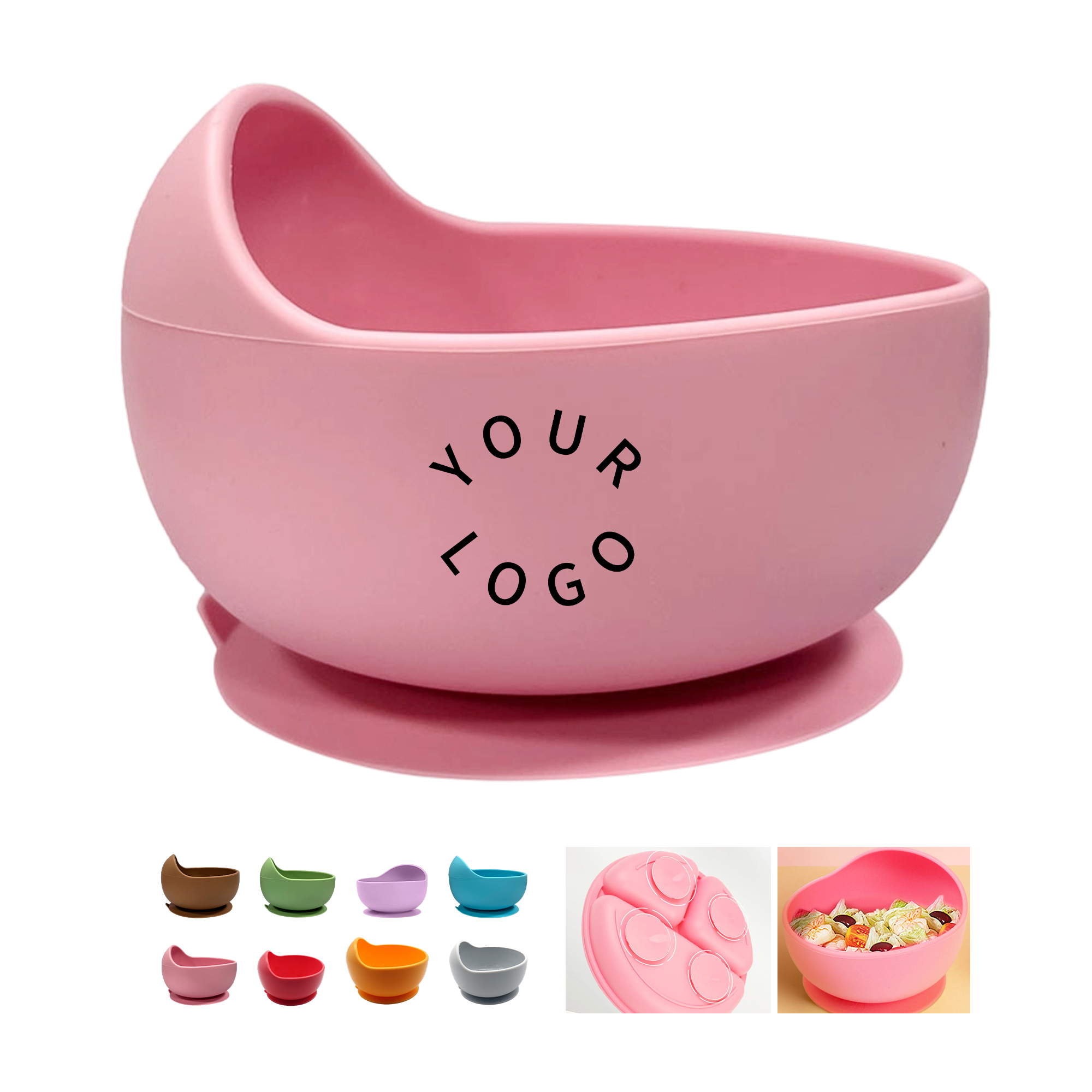 Silicone Baby Suction Feeding Bowl 4.8" By 3.6" 4