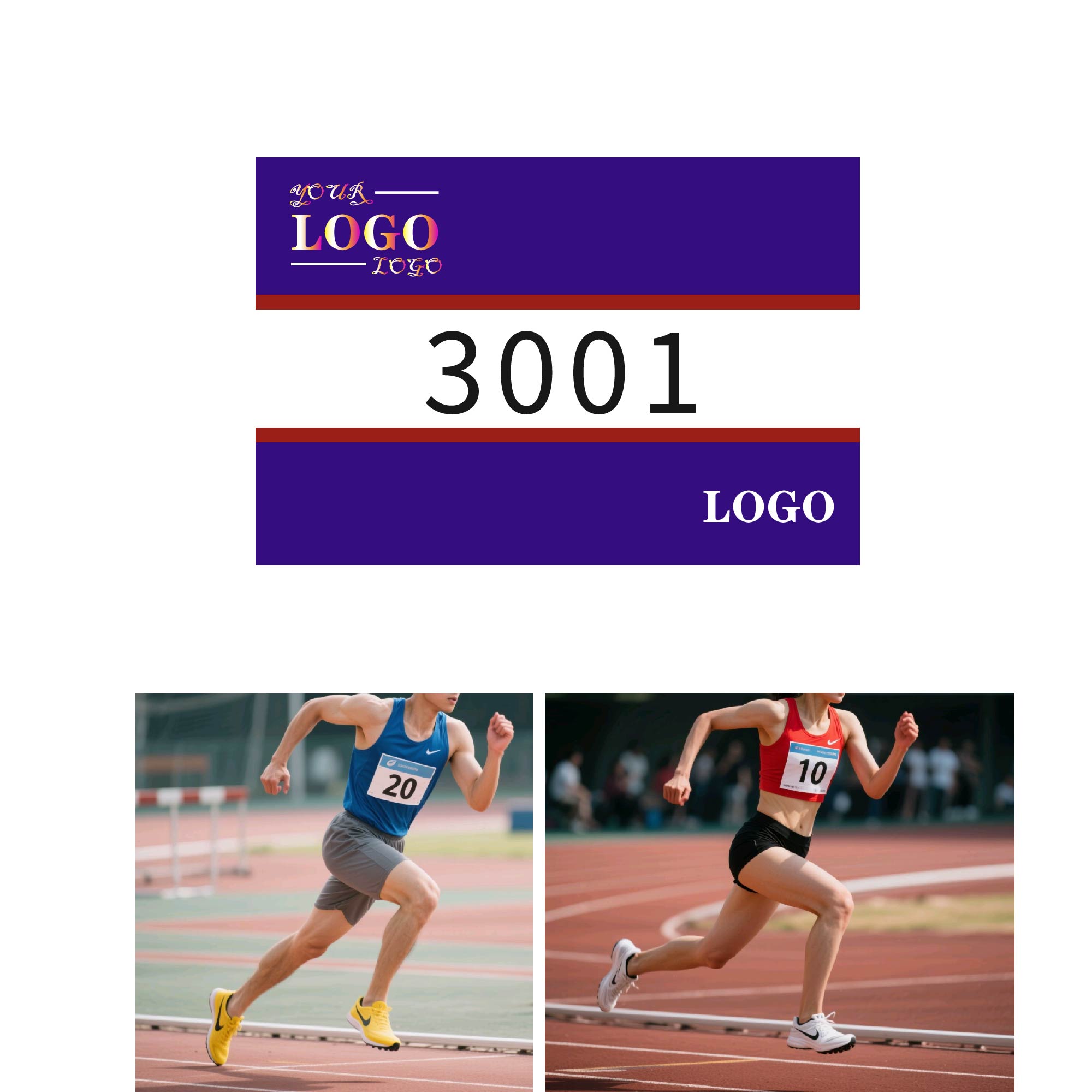 MOQ 10 pcs Waterproof Running Bibs 3
