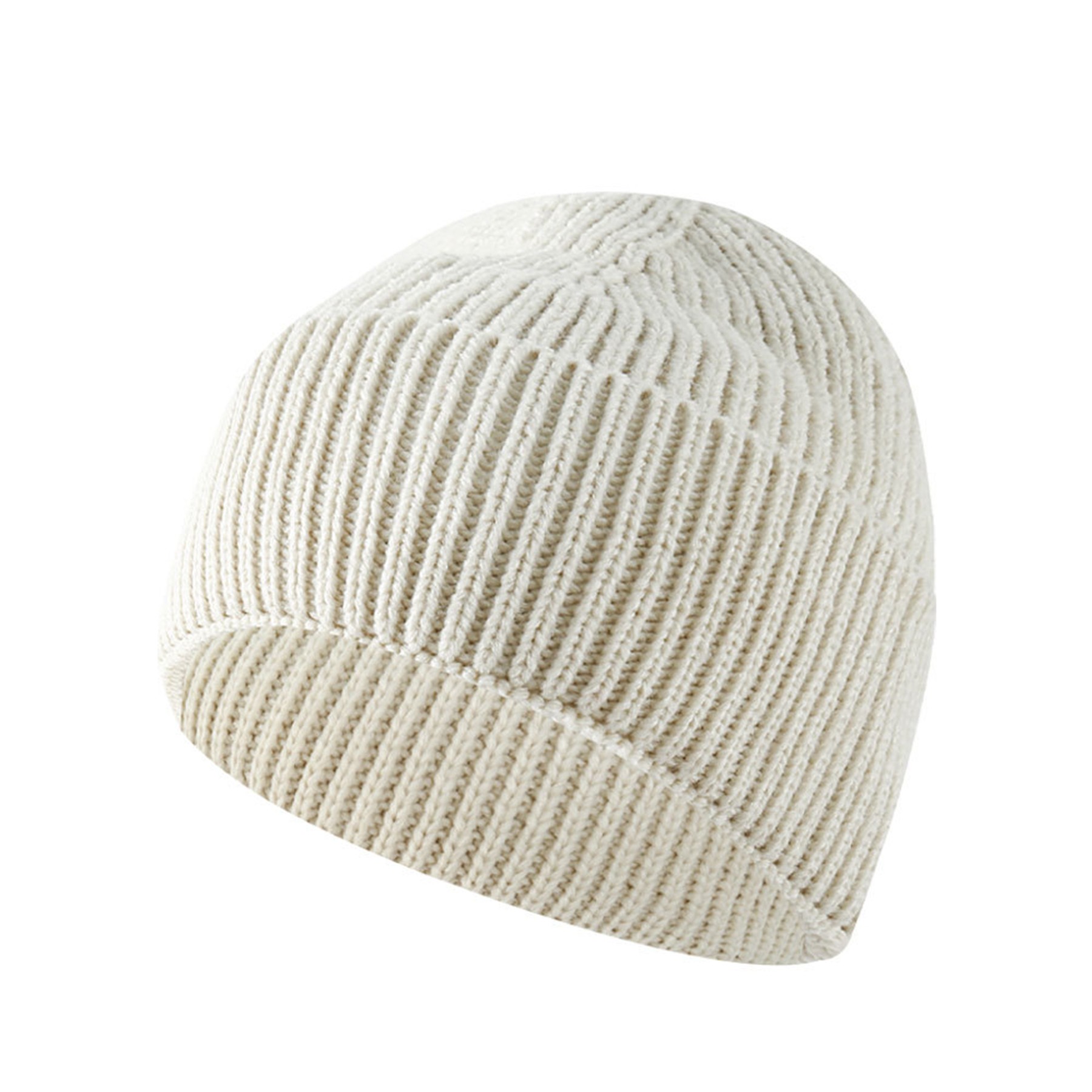 Solid Color Warm Knit Beanie Hat 5