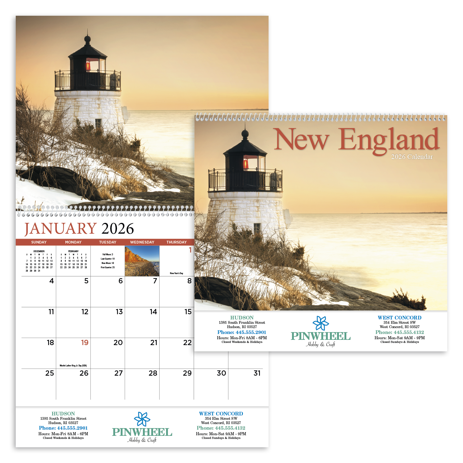 HotLine® Products New England Appointment Calendar - Spiral 52
