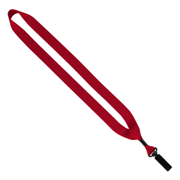 3/4" Polyester Lanyard with Bulldog Clip 26