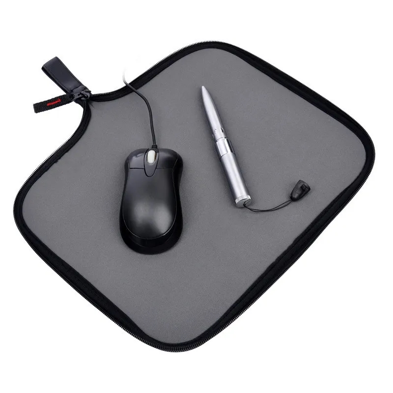 Waterproof Travel Zipper Folding Mouse Pad Pouch 4