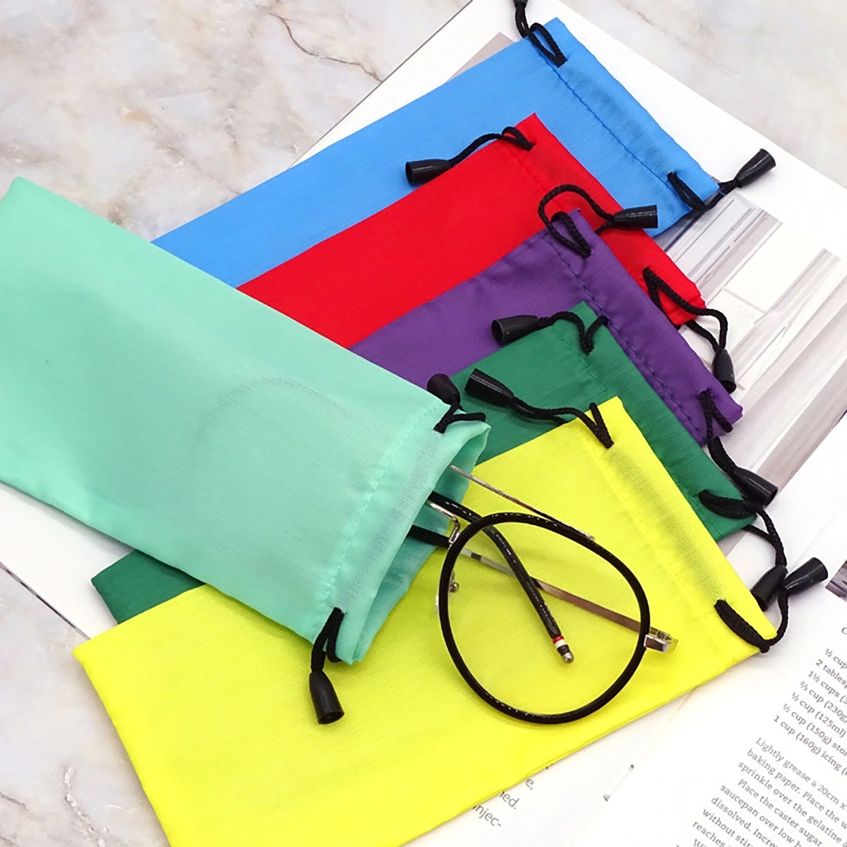 Glasses Storage Pouch With Drawstring 6