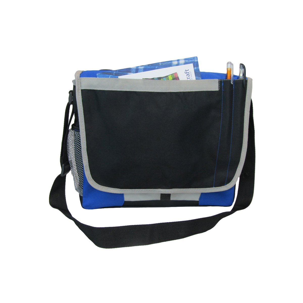 Messenger brief with side mesh pockets 6