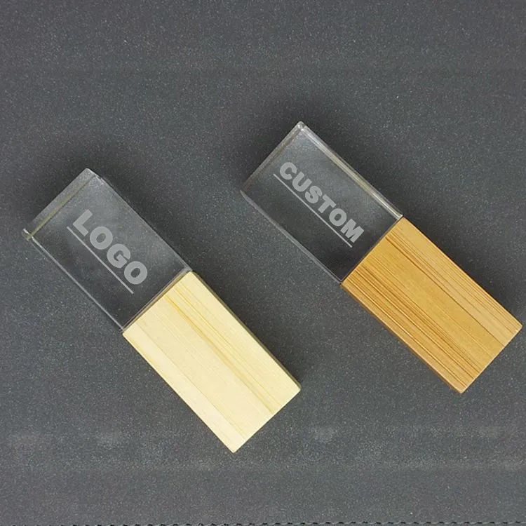 Wooden Crystal USB Thumb Drive 5