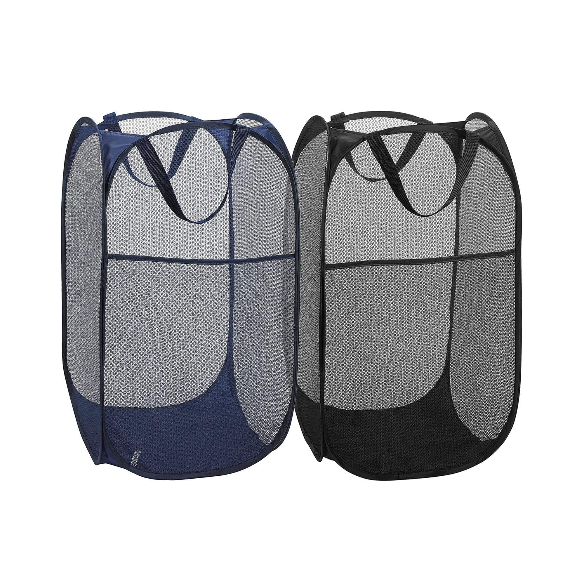 Foldable Polyester Mesh Laundry Basket with Steel Frame 7
