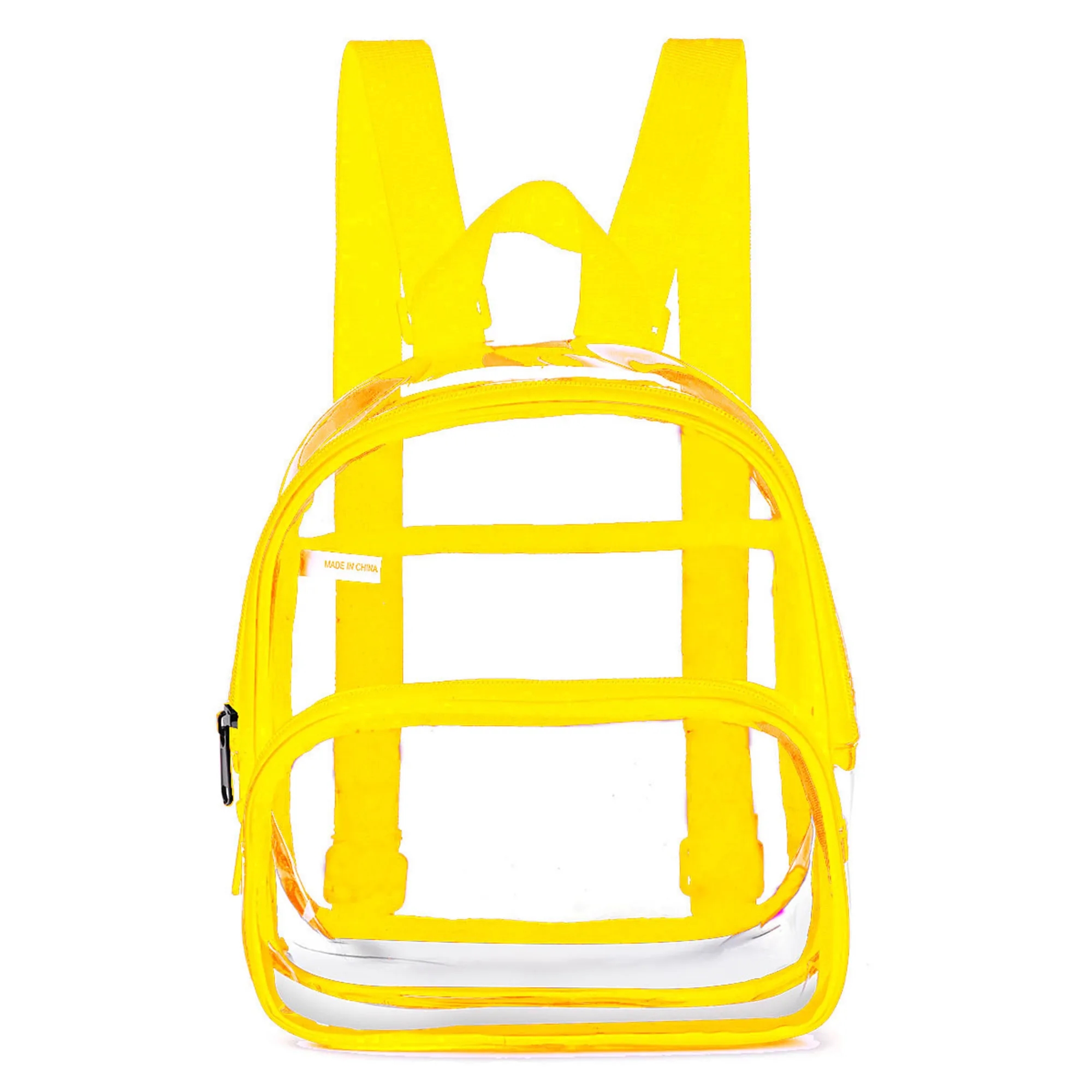 MOQ 30 Transparent Backpack 40 Wire PVC Commuter Leisure 6
