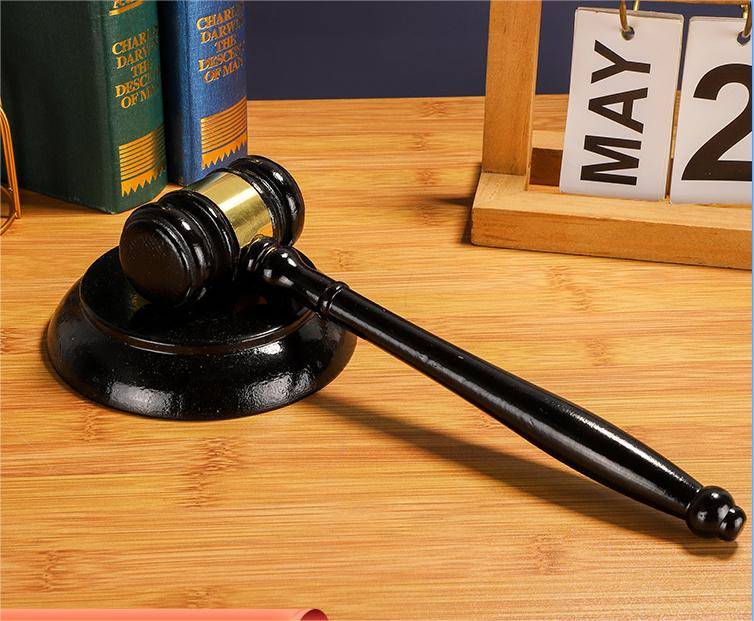 Wooden Gavel Plaque Set 5