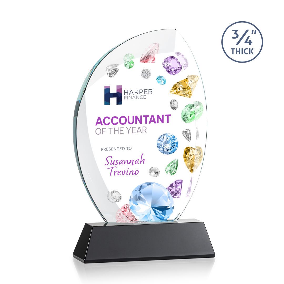 Wichita VividPrint™ Award on Newhaven Base - Black 8