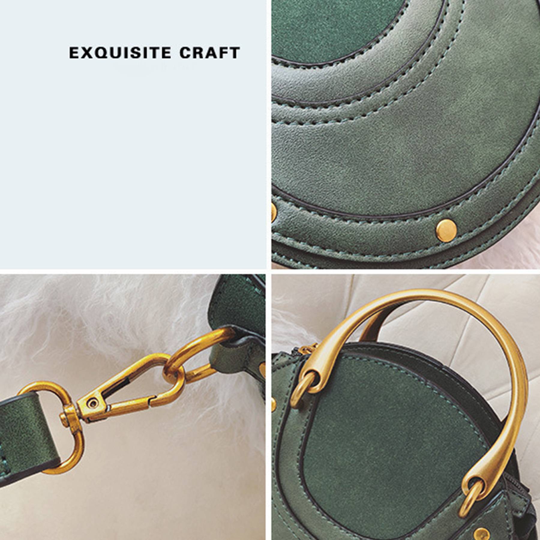 Pu Vintage round Frosted Cross-body bag 6
