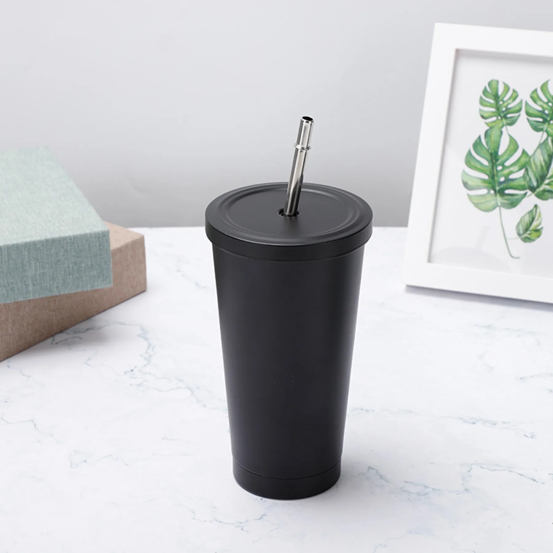 17 oz Custom Stainless Steel Tumbler with Lid & Straw 8