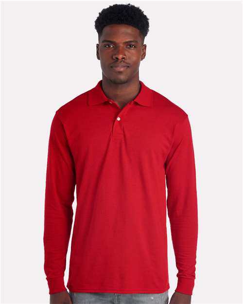 Men's Dri-Power® Long Sleeve Polo - 437LR 2