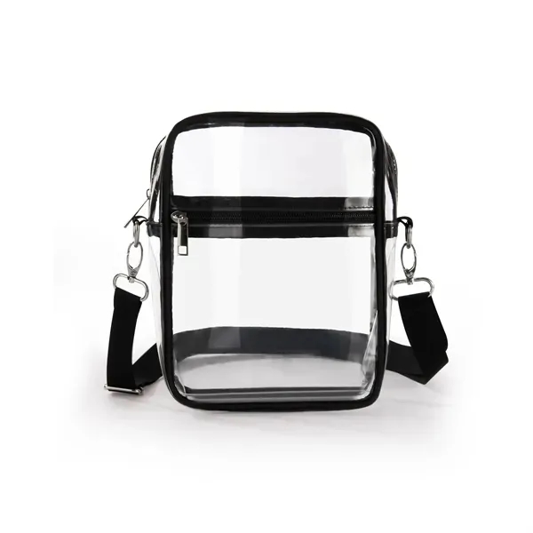 Clear PVC Crossbody Bag - Large Transparent Shoulder Purse 5