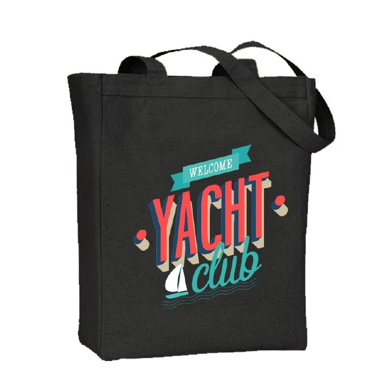 Big Cotton Gusset Black Tote 4