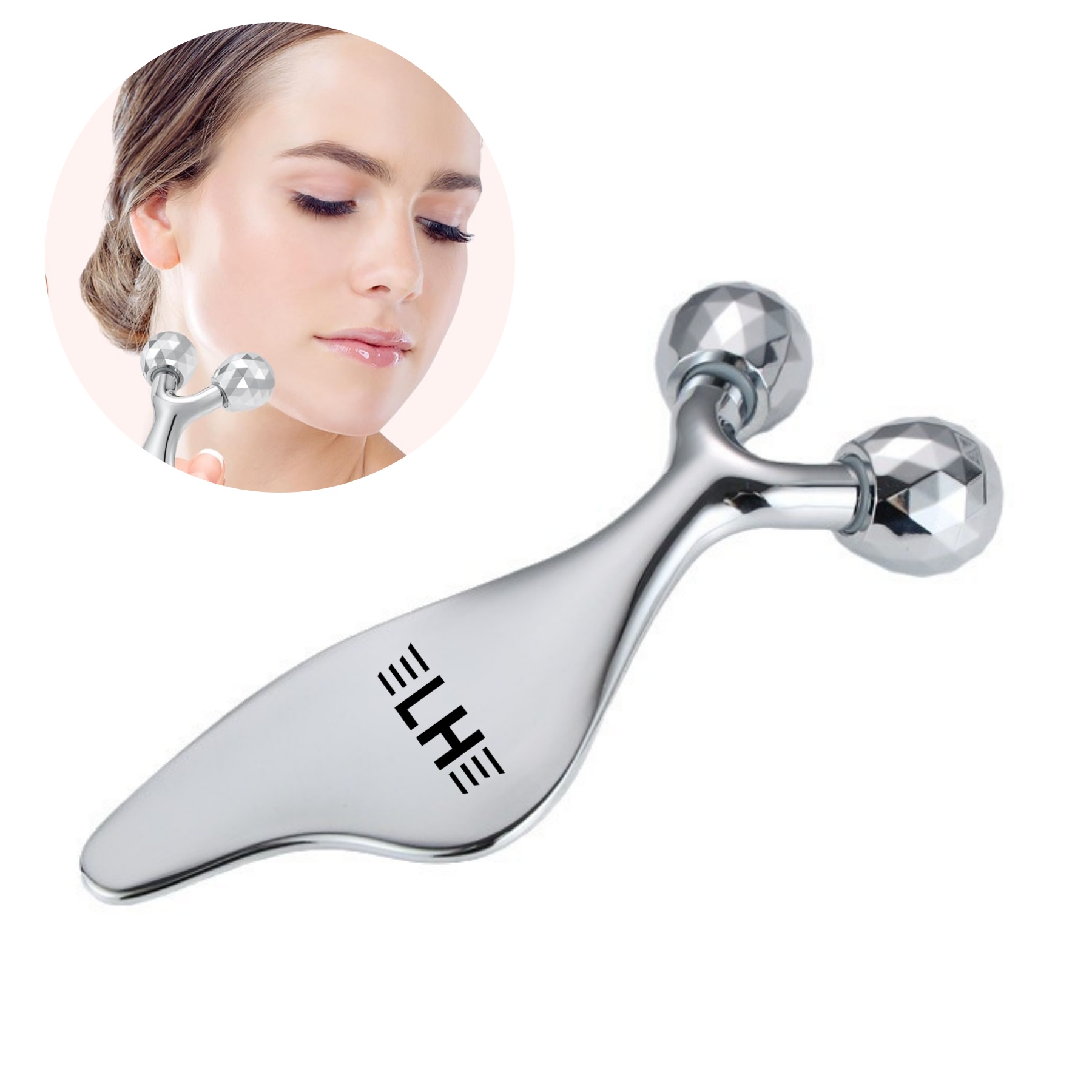 3D Metal Facial Roller Massager 3