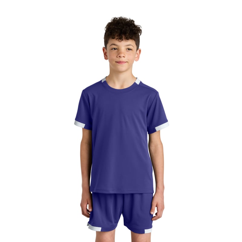 Sport-Tek Youth Club Short Sleeve Crew 64