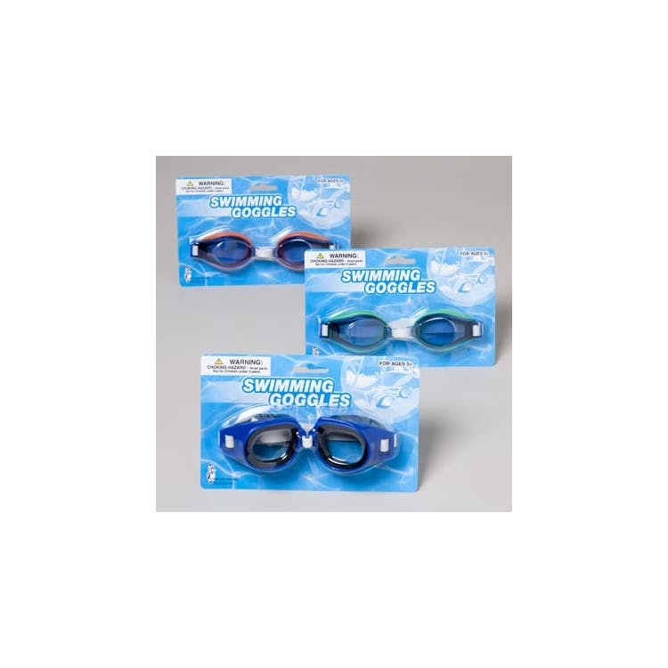 Adults' Swim Goggles - 2 Assorted Styles 3 Colors 1