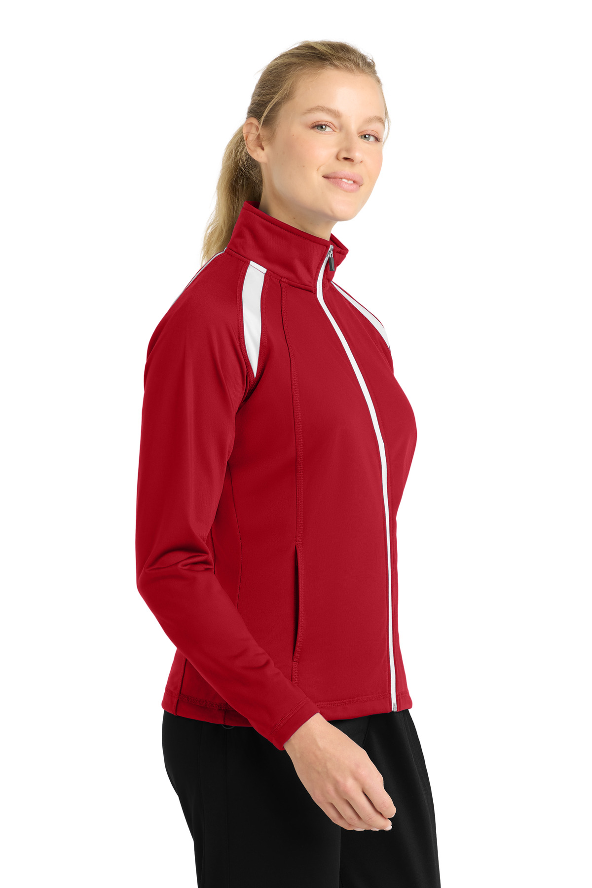 Sport-Tek Women's Tricot Track Jacket. LST90 17