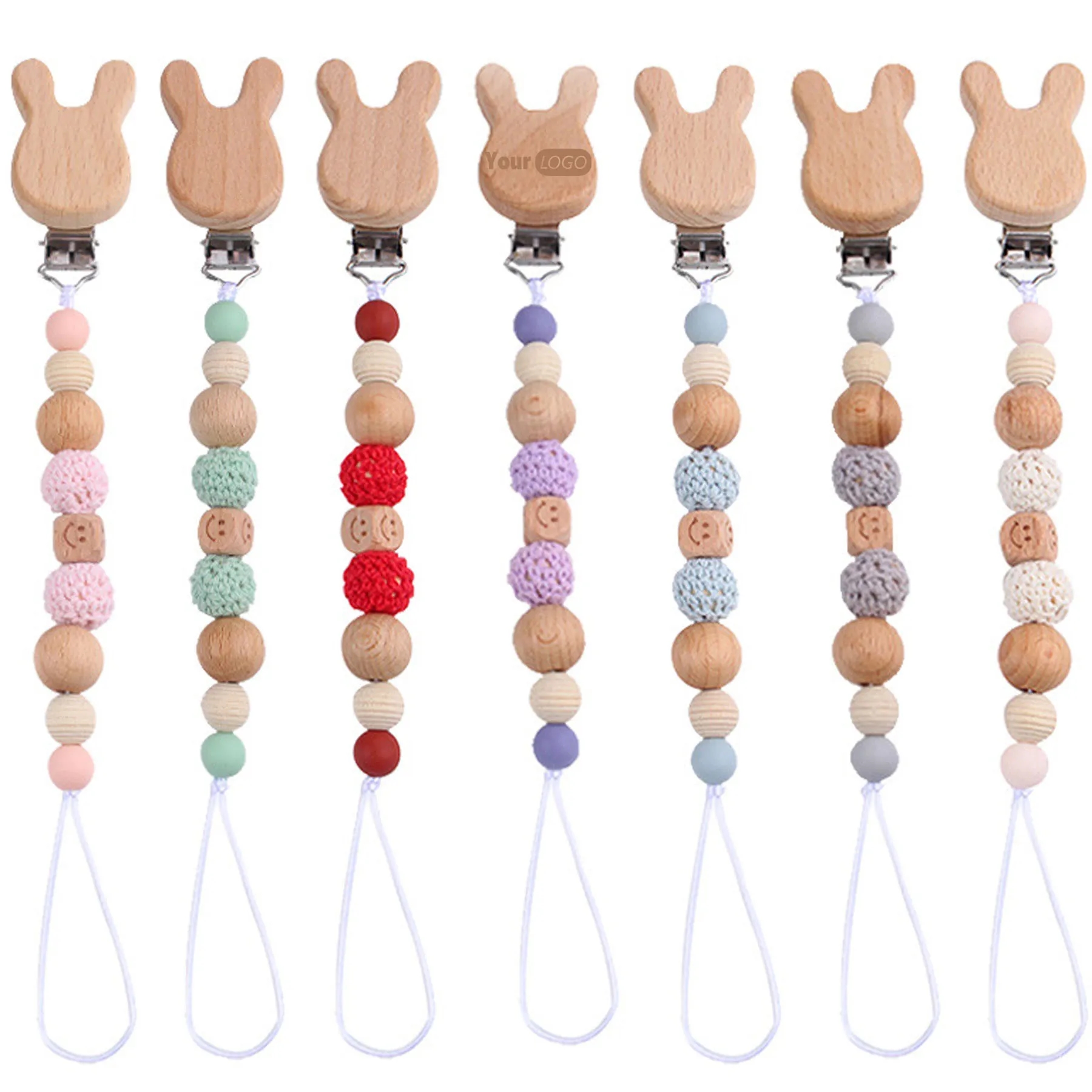 Cartoon Rabbit Beech Pacifier Chain 4