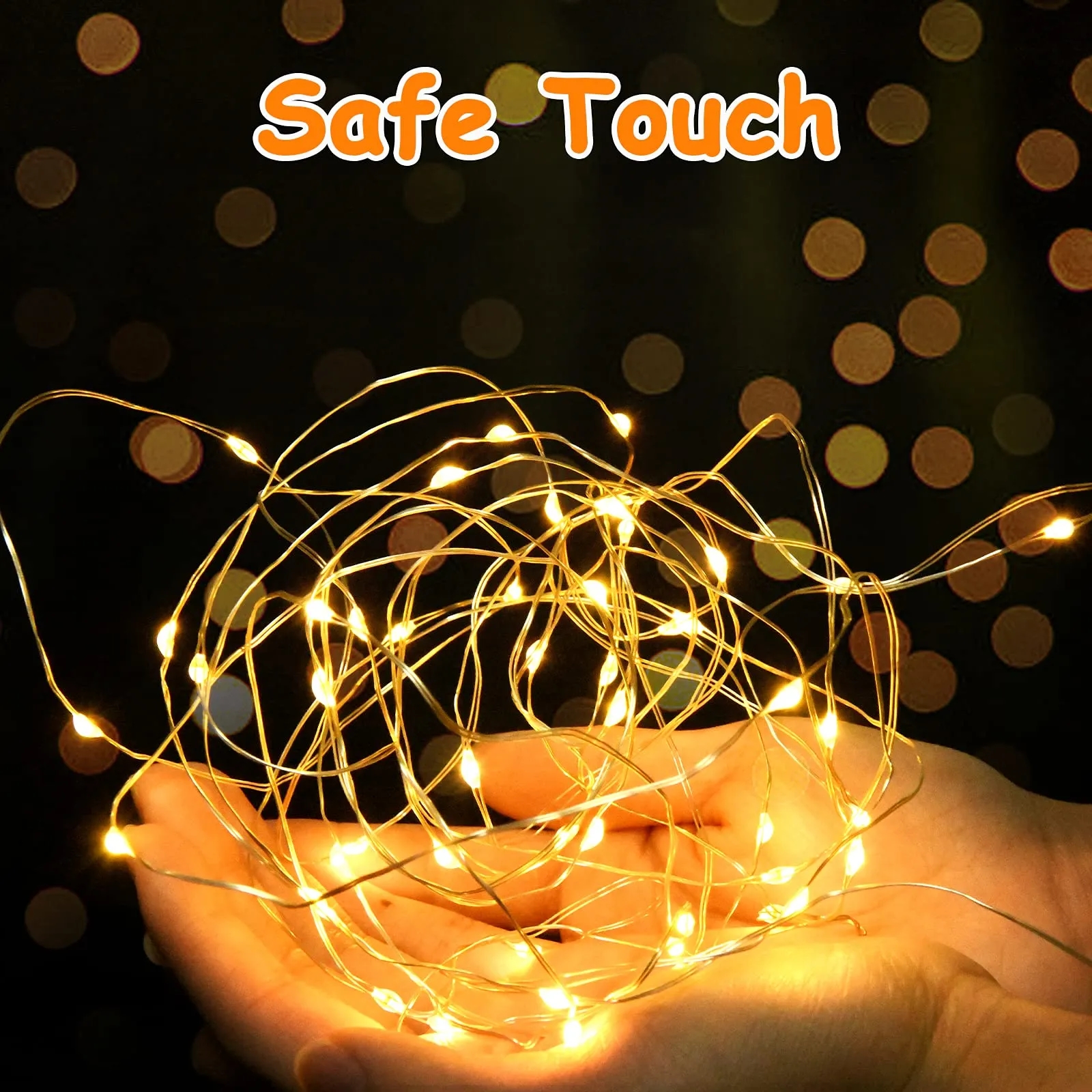 LED Battery Operated String  Copper Wire Light for Outdoor 9