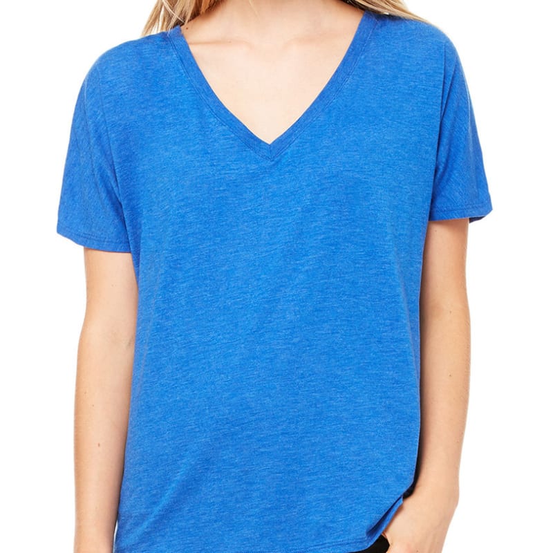 Bella Ladies Slouchy V-Neck T-Shirt 4