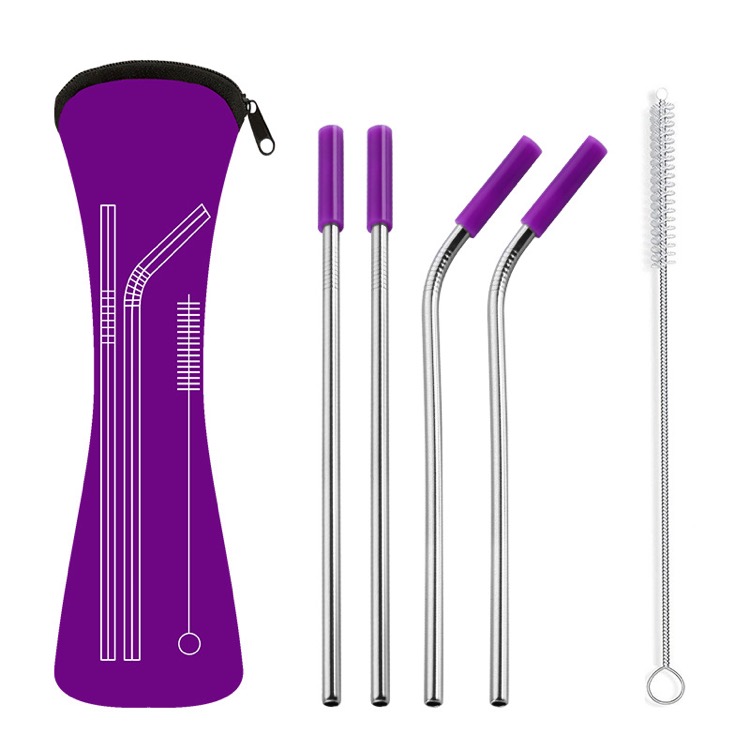 Stainless Steel Straws,Reusable with Cleaning Brush 9