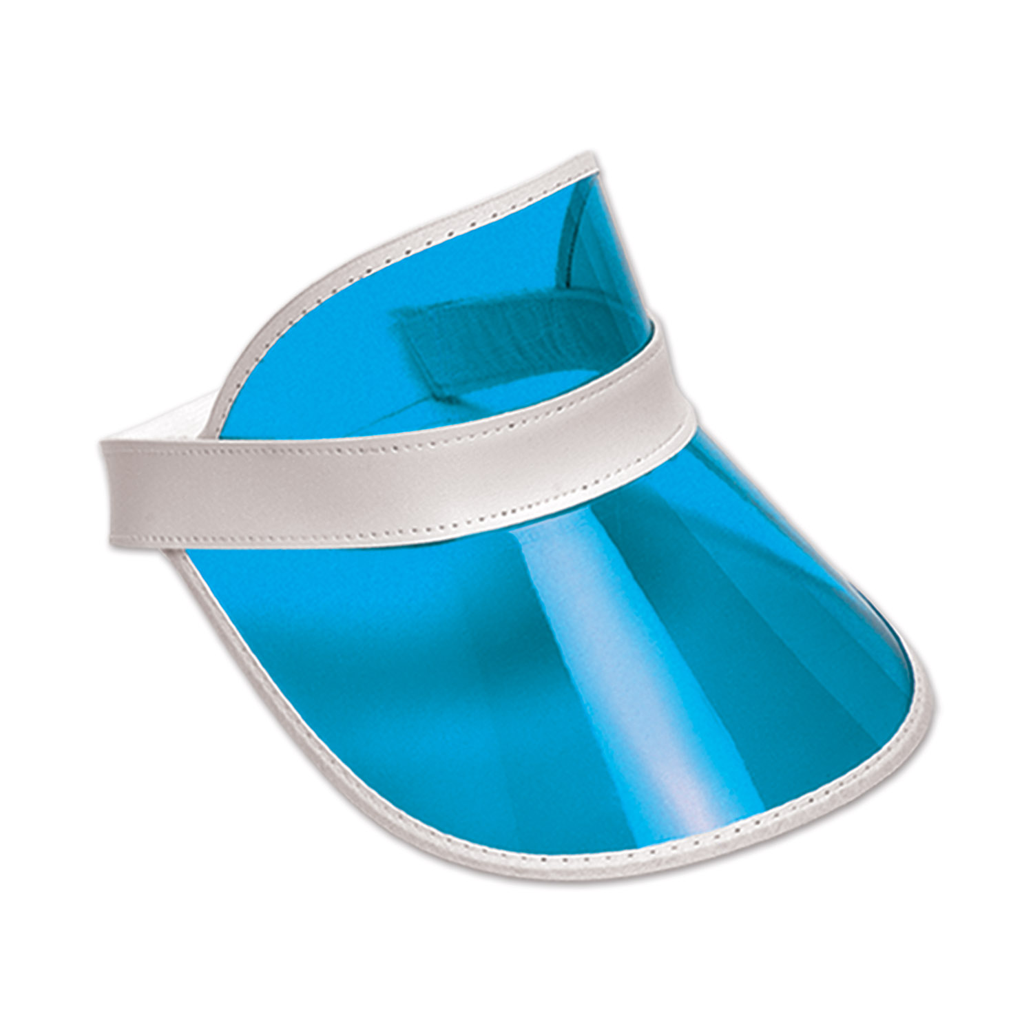 Clear Blue Plastic Dealer's Visor