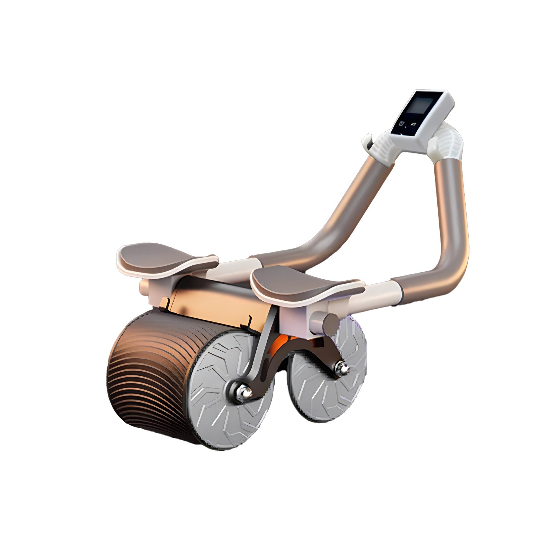 Automatic Rebound Abdominal Roller With Knee Pad And Timer 2