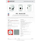 SKROSS World Travel Adapter PRO World & USB 177