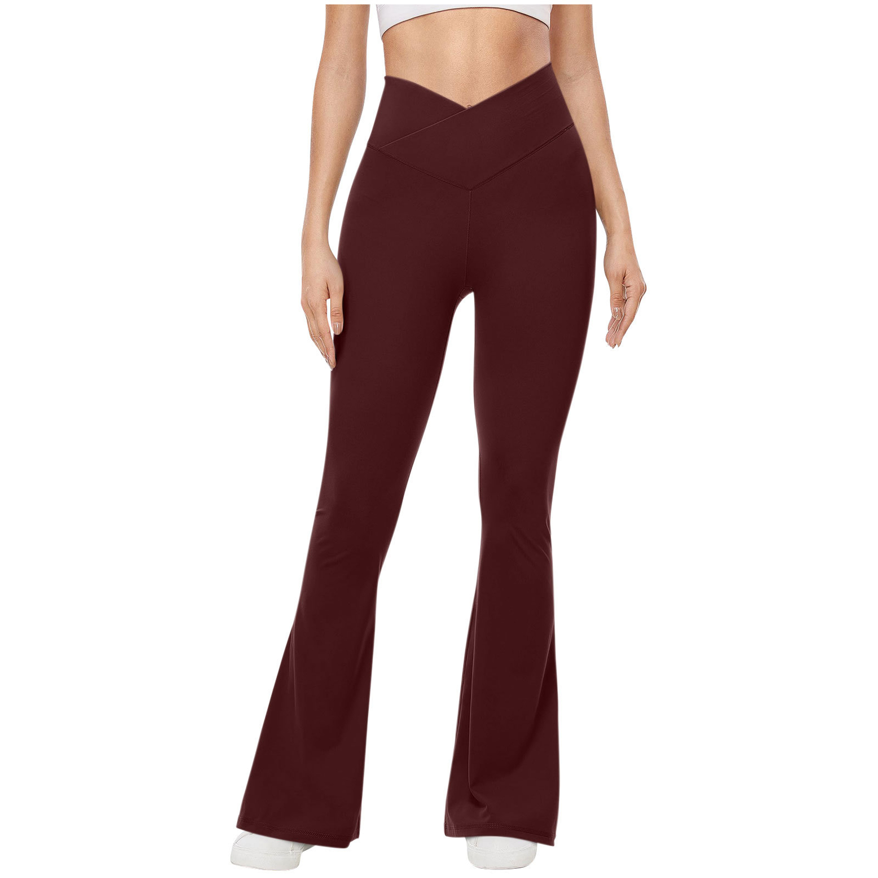 High Waisted Flare Leggings Yoga Pants 4