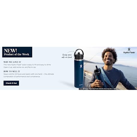 Hydro Flask® Wide Mouth w/ Flex Straw Cap 24oz 6