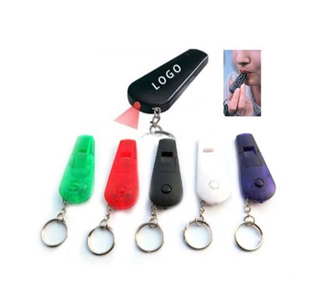 Whistle Keychain With Led Flashlight 1
