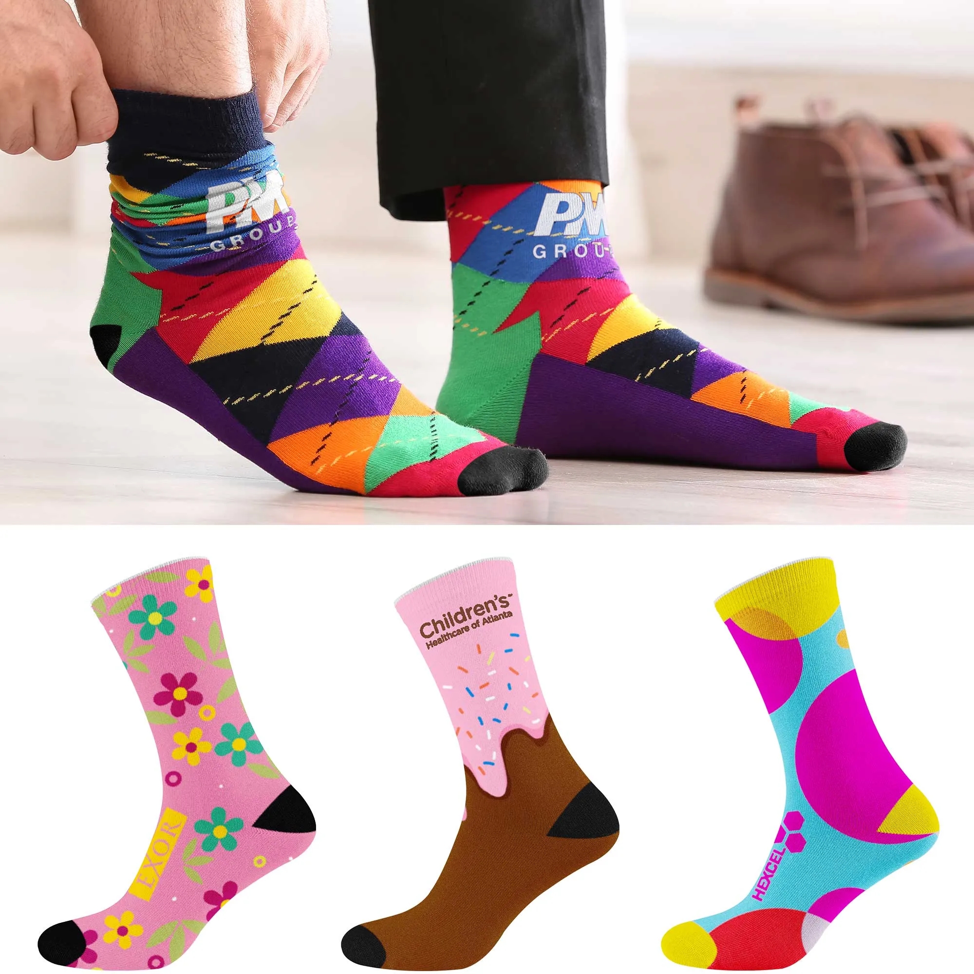 Crew Cut Dye Sublimated Socks