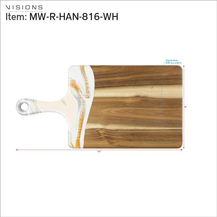 Medium Rectangle Acacia Board With Handle 13