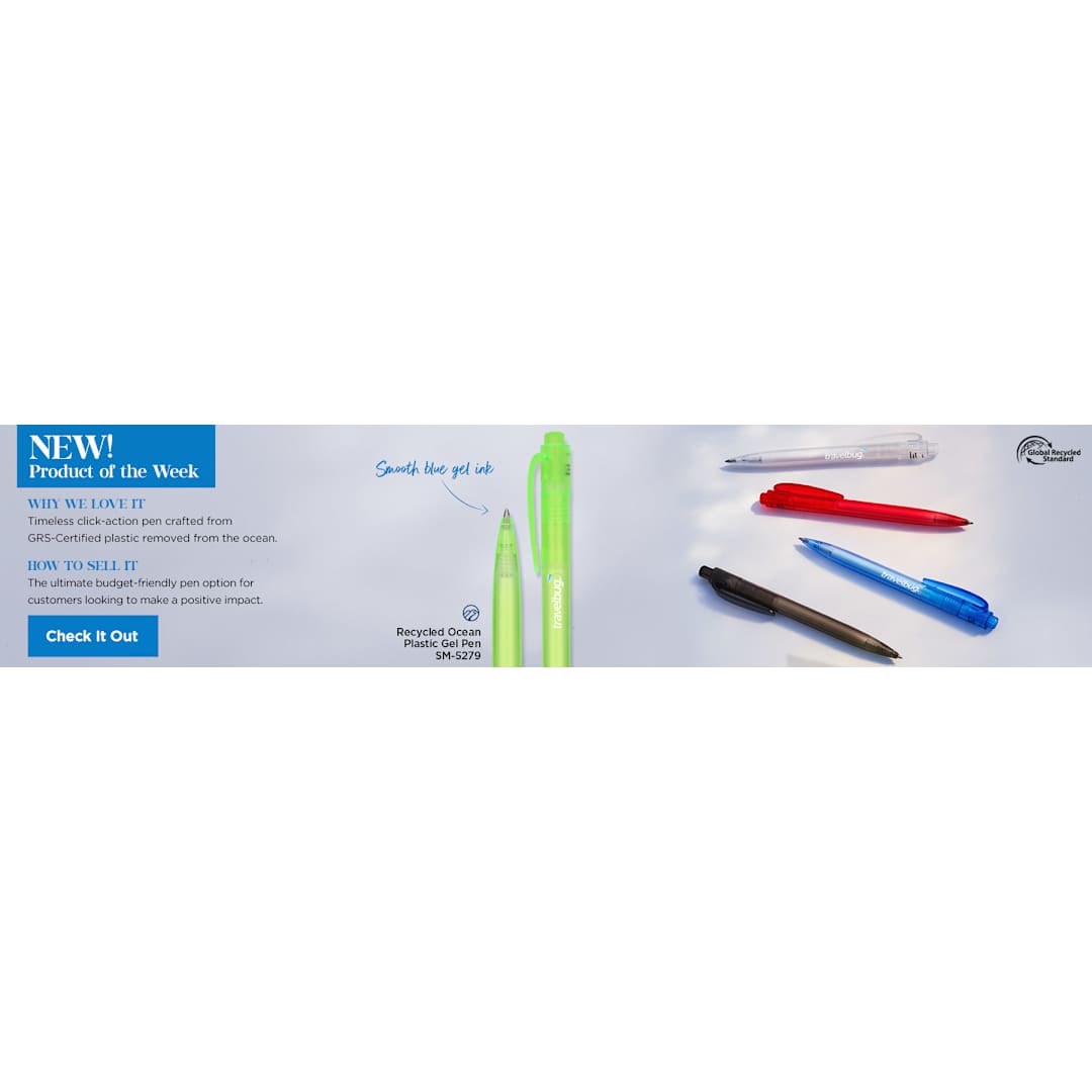 Recycled Ocean Plastic Gel Pen 38