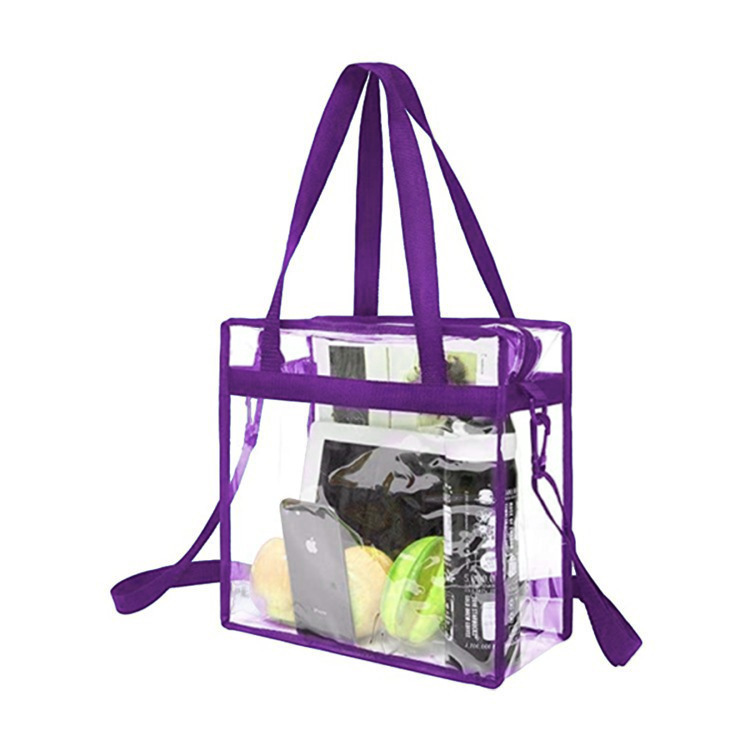 Clear Stadium Approved Tote bag with zipper 8