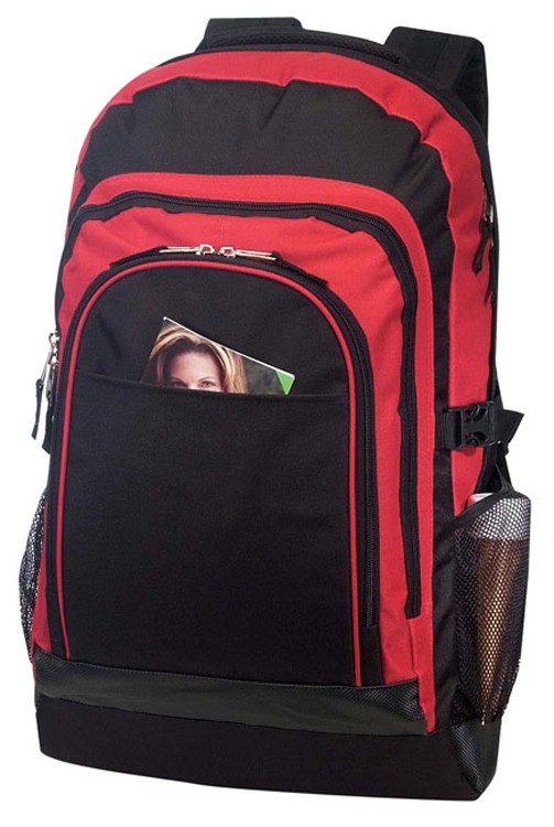 Outdoor Computer Backpack with Leather-Like Trim 3
