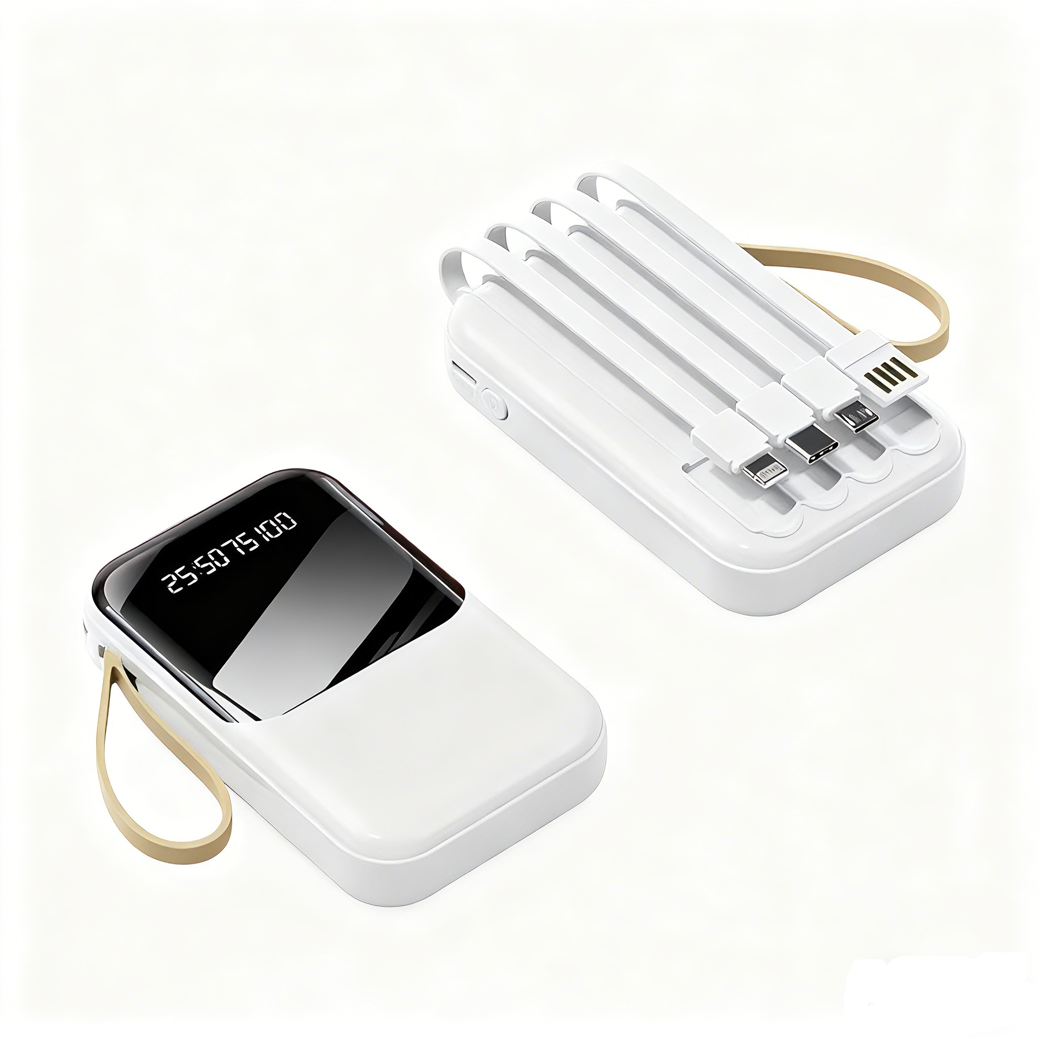 10000 Mah Power Bank W/ 4 Cables 1