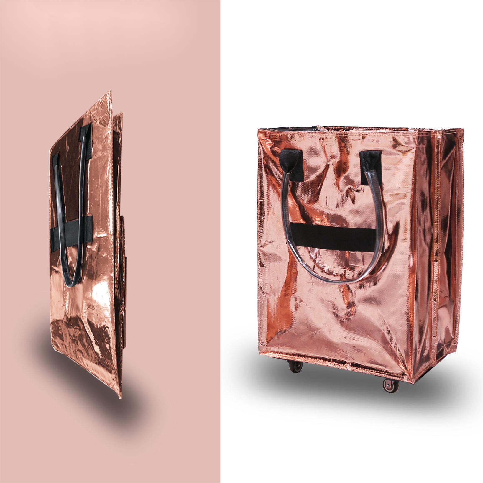Collapsible Shopping Bag with Wheel 4